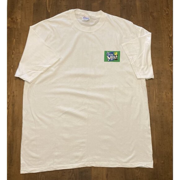 Pepsi Sierra Mist Logo Promo T-Shirt Size XL Vtg White Defunct Soda Brand 2000s - Picture 2 of 4
